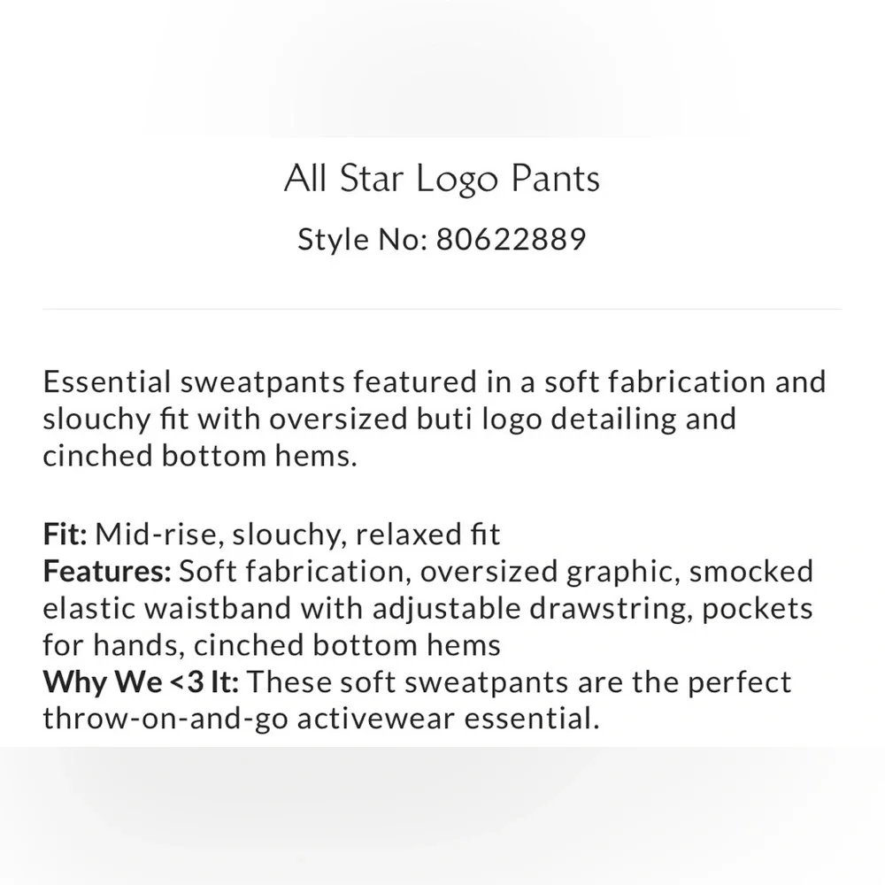 Free People All Star Logo Pants Size Large NWT - Picture 4 of 16